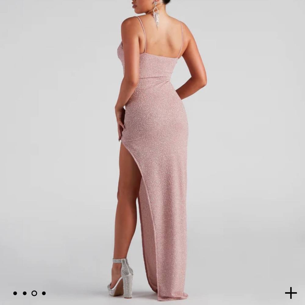 XS Windsor Lola Formal Glitter Rose Prom Dress - Picture 2 of 3